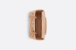 Medium Lady Dior Bag • Sand Pink Calfskin and D-Lace Embroidery with Macramé Effect