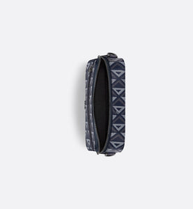 Safari Bag with Strap • Navy Blue CD Diamond Canvas