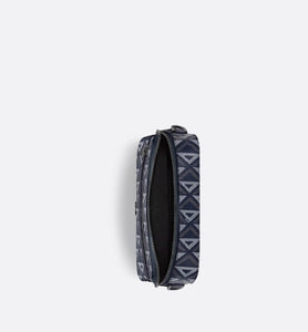 Safari Bag with Strap • Navy Blue CD Diamond Canvas