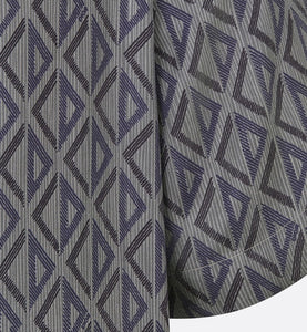 CD Diamond Short-Sleeved Shirt • Deep Gray Silk Twill