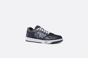 B27 Low-Top Sneaker • Navy Blue Smooth Calfskin and CD Diamond Canvas