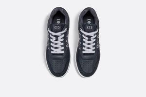B27 Low-Top Sneaker • Navy Blue Smooth Calfskin and CD Diamond Canvas