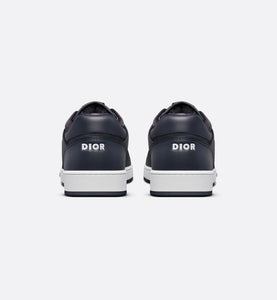 B27 Low-Top Sneaker • Navy Blue Smooth Calfskin and CD Diamond Canvas