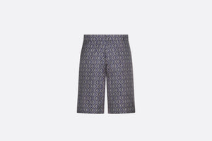 CD Diamond Bermuda Shorts • Deep Gray Silk Twill