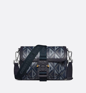 Dior Hit The Road Mini Bag • Navy Blue CD Diamond Canvas