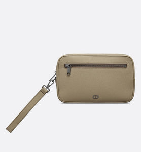 Toiletry Bag • Beige Grained Calfskin with CD Icon Signature