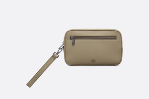 Toiletry Bag • Beige Grained Calfskin with CD Icon Signature