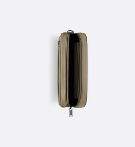 Toiletry Bag • Beige Grained Calfskin with CD Icon Signature