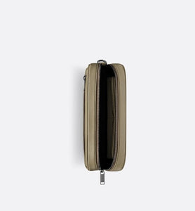Toiletry Bag • Beige Grained Calfskin with CD Icon Signature