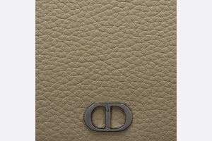Toiletry Bag • Beige Grained Calfskin with CD Icon Signature