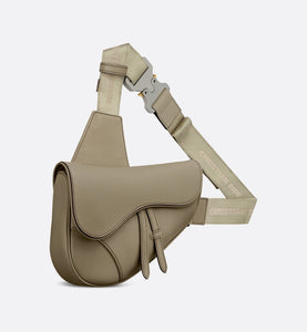 Saddle Bag • Beige Grained Calfskin
