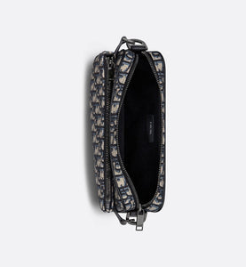 Saddle Triple Pouch • Beige and Black Dior Oblique Jacquard