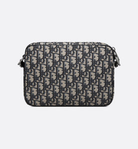 Saddle Triple Pouch • Beige and Black Dior Oblique Jacquard