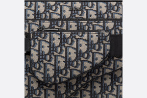Saddle Triple Pouch • Beige and Black Dior Oblique Jacquard