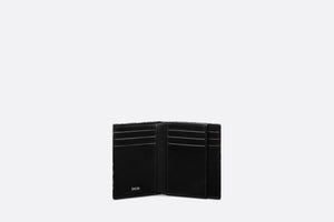 Bi-Fold Card Holder • Beige and Black Dior Oblique Jacquard