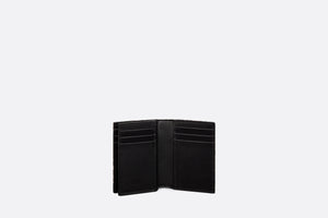 Bi-Fold Card Holder • Beige and Black Dior Oblique Jacquard