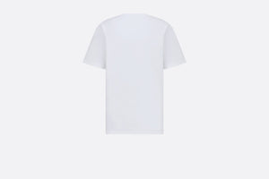 CD Diamond Relaxed-Fit T-Shirt • White Cotton Jersey