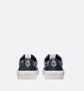 B101 Sneaker • Navy Blue CD Diamond Canvas, Smooth Calfskin and Nubuck