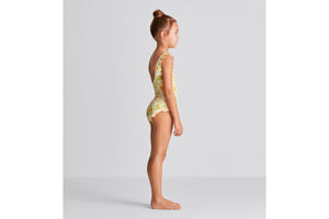 Kid's One-Piece Swimsuit • Technical Fabric with Floral Print
