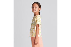 Kid's T-Shirt • Multicolor Cotton Jersey with Floral Print
