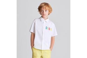 Kid's Shirt • White Cotton Poplin