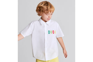 Kid's Shirt • White Cotton Poplin