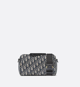 Dior Lingot 22 Bag • Beige and Black Dior Oblique Jacquard