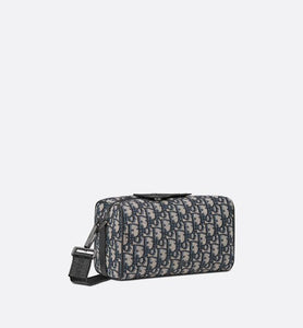 Dior Lingot 22 Bag • Beige and Black Dior Oblique Jacquard