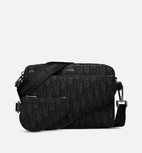 Triple Pouch • Black Dior Oblique Jacquard