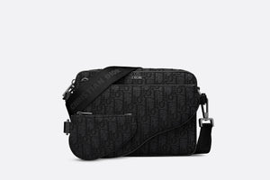 Triple Pouch • Black Dior Oblique Jacquard