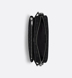 Triple Pouch • Black Dior Oblique Jacquard