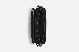 Triple Pouch • Black Dior Oblique Jacquard