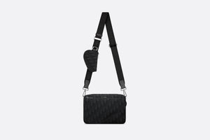 Triple Pouch • Black Dior Oblique Jacquard