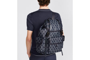Dior Hit The Road Backpack • Navy Blue CD Diamond Canvas