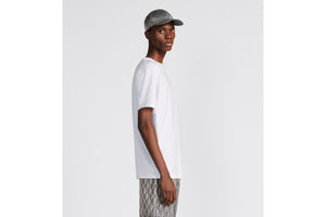 CD Diamond Relaxed-Fit T-Shirt • White Cotton Jersey