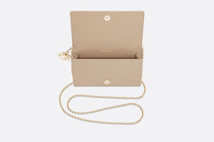 Lady Dior Pouch • Sand-Colored Cannage Lambskin