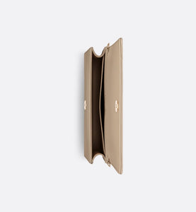 Lady Dior Pouch • Sand-Colored Cannage Lambskin