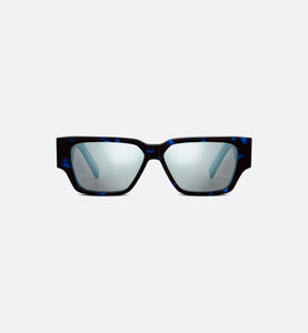 CD Diamond S5I  • Blue Tortoiseshell-Effect Square Sunglasses