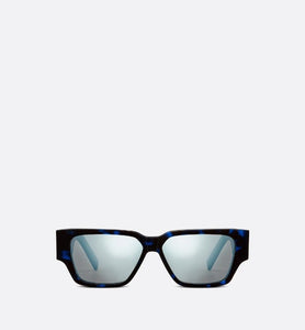 CD Diamond S5I  • Blue Tortoiseshell-Effect Square Sunglasses