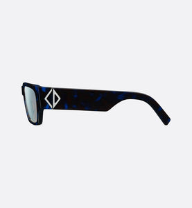 CD Diamond S5I  • Blue Tortoiseshell-Effect Square Sunglasses