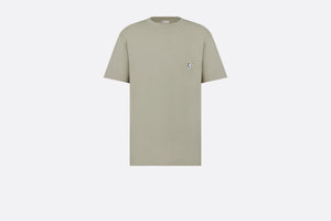 CD Diamond Relaxed-Fit T-Shirt • Beige Cotton Jersey