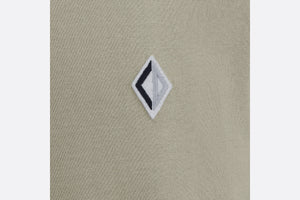 CD Diamond Relaxed-Fit T-Shirt • Beige Cotton Jersey