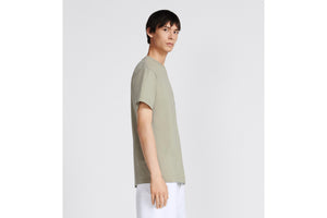 CD Diamond Relaxed-Fit T-Shirt • Beige Cotton Jersey