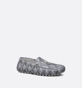 Loafer • Dior Gray Grained Leather with CD Diamond Motif