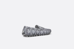 Loafer • Dior Gray Grained Leather with CD Diamond Motif
