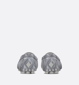 Loafer • Dior Gray Grained Leather with CD Diamond Motif