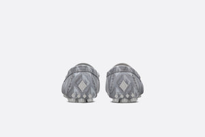 Loafer • Dior Gray Grained Leather with CD Diamond Motif