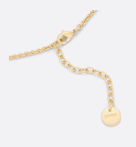 Petit CD Necklace • Gold-Finish Metal and Silver-Tone Crystals