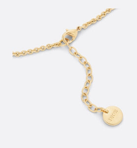 Petit CD Bracelet • Gold-Finish Metal and Silver-Tone Crystals