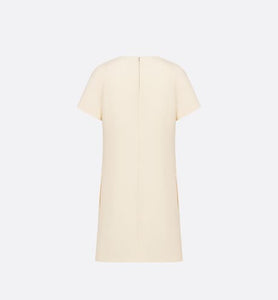 Straight Dress • White Wool and Silk